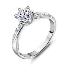 0.5CT Simulado anillo de diamante para las mujeres Wx-Ri0048